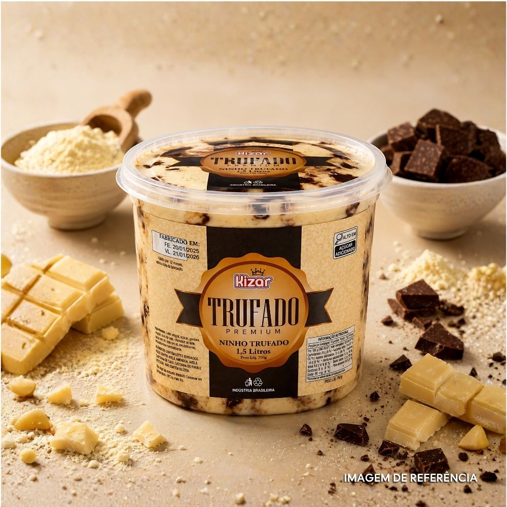 Sorvete Chocolate Branco Trufado